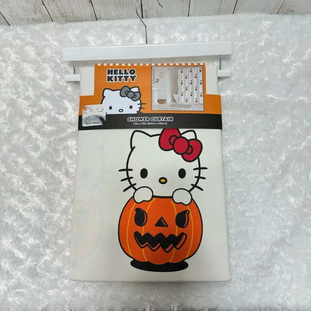 Hello Kitty Halloween Shower Curtain 72in x 72in